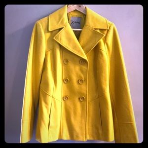 Yellow/Gold GUESS Wool Peacoat